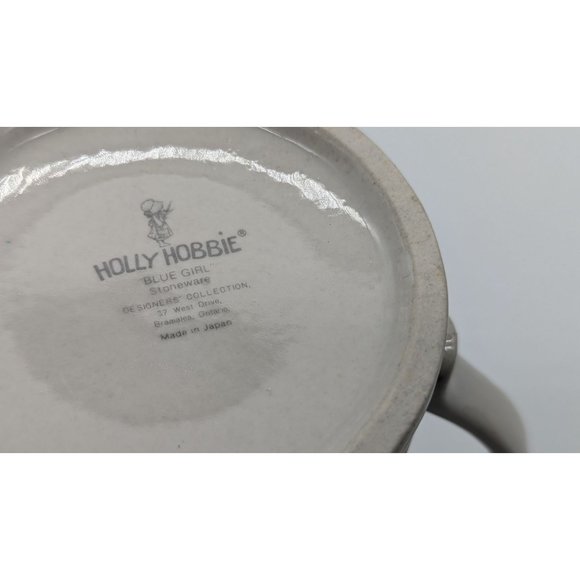 Vintage Holly Hobbie Blue Girl Mug 2 Kids and Geese Sweet Japan Stoneware - Picture 10 of 12